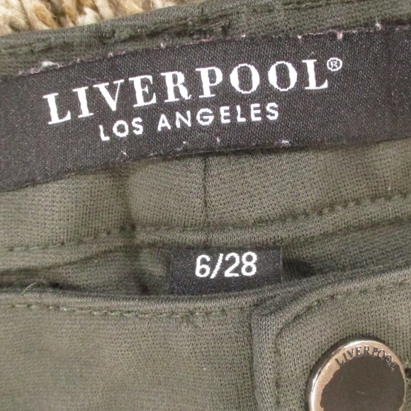 Liverpool Pants Women's 6 Peat Green‎ Madonna Skinny Legging Stretch Trousers - Picture 6 of 9